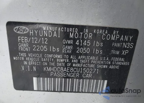 2012 Hyundai Elantra Touring Se from USA, damaged, VIN KMHDC8AE8CU150271